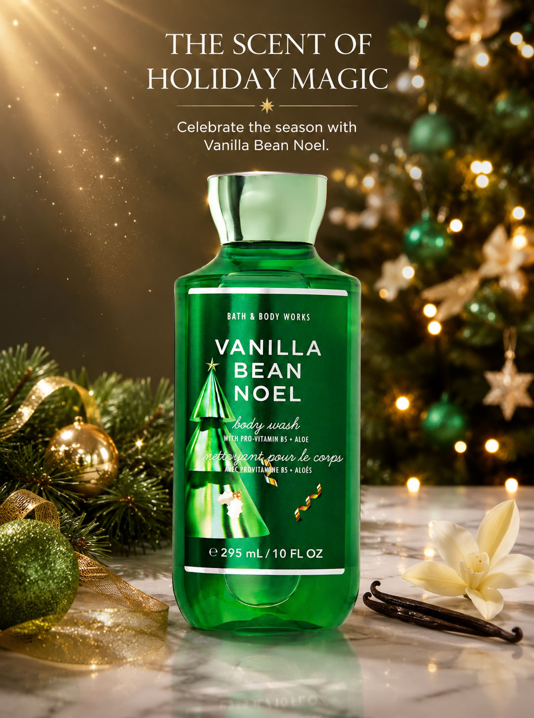 Bath and Body Works Vanilla Bean Noel Body Wash